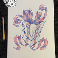 MONSTER PRESENT 1 pencil artwork - Thumbnail 1