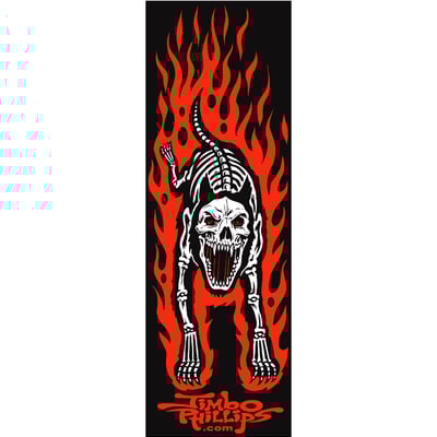  hellhound screen printed color vinyl sticker - Thumbnail 5