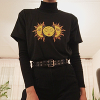 Free Shipping-SOLAR ECLIPSE SUN AND MOON TEE - Thumbnail 1