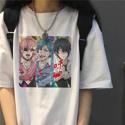 Anime Cartoon Yaoi Causal Short Sleeve Shirt