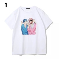Anime Cartoon Yaoi Causal Short Sleeve Shirt - Thumbnail 4