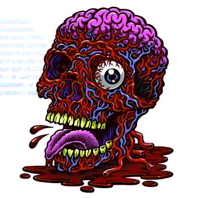 Vein brain sticker - Thumbnail 2