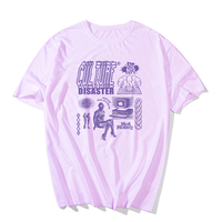 Retro Vintage Graffiti Print Short Sleeve Shirt T-shirt Top Hiphop Goth Punk Summer Casual E-Girl Kawaii Korean Japanese Harajuku Streetwear - Thumbnail 5