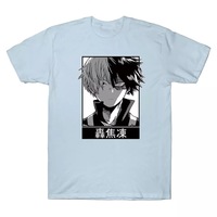 Japanese Anime Superhero Cartoon Print Short Sleeve Shirt T-shirt  - Thumbnail 4