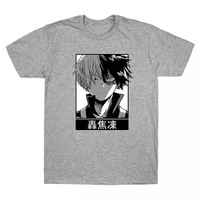 Japanese Anime Superhero Cartoon Print Short Sleeve Shirt T-shirt  - Thumbnail 5