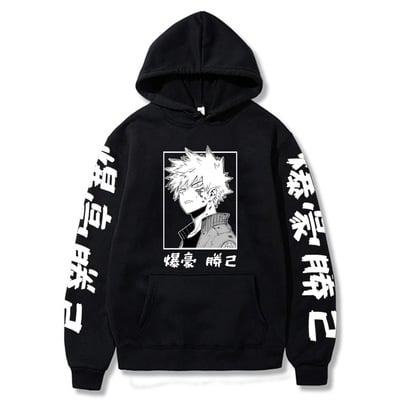 Japanese Anime Superhero Cartoon Print Hoodie 