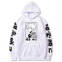 Japanese Anime Superhero Cartoon Print Hoodie  - Thumbnail 1