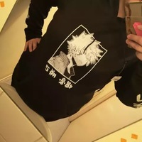 Japanese Anime Superhero Cartoon Print Hoodie  - Thumbnail 6