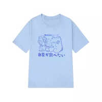 Sweet Bear Anime Cartoon Print Loose Short Sleeve T-shirt Top Summer Causal Goth Punk E-Girl Kawaii Korean Japanese Harajuku Streetwear - Thumbnail 6