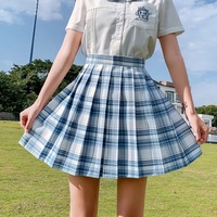 Tennis Plaid High Waisted Pleated Mini Skirt Sailor School Student Summer Bottoms E-Girl Kawaii Korean Japanese Harajuku Streetwear - Thumbnail 4