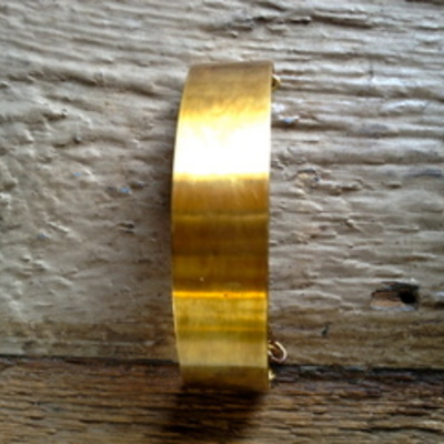 Brass id bracelet by olivia terrell