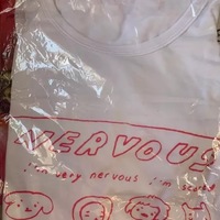 White Nervous Animal Graphic Cartoon Print Loose Oversized Short Sleeve T-shirt Top Summer Causal E-Girl Kawaii Korean Japanese Harajuku Streetwear - Thumbnail 5