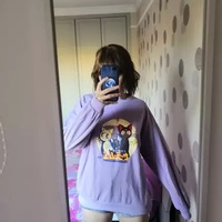 Japanese Anime Girl Cat Cartoon Print Hoodie  - Thumbnail 9