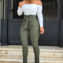 Casual Army Green Pants-2