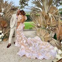 Romantic Mermaid Sweetheart Open Back Lace Wedding Dresses with Sleeves - Thumbnail 3