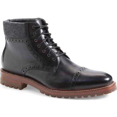 Handmade leather boots, black leather boots