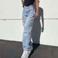 BUTTERFLY PRINT BACK JEANS - Thumbnail 2