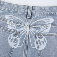 BUTTERFLY PRINT BACK JEANS - Thumbnail 4