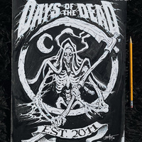 DAYS OF THE DEAD ink artwork - Thumbnail 1