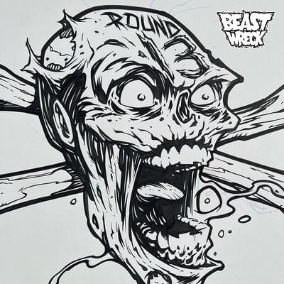 Zombie cage fighter: round 13 ink artwork - Thumbnail 5