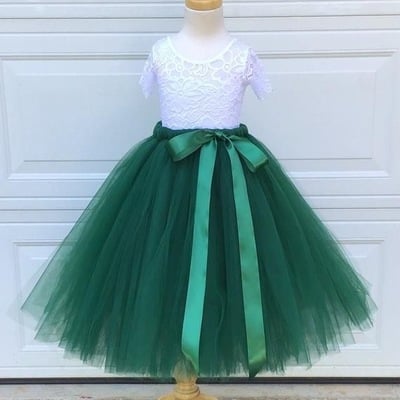 Flower girl dresses with sash - Thumbnail 3