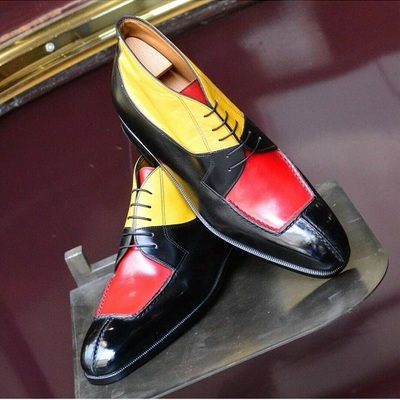 Best men's leather lace up shoes,handmade real leather party wear fashion shoes for men