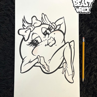 PAC-LADY ink artwork - Thumbnail 1