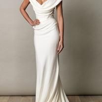 Elegant Ivory Prom Dress,Off Shoulder Evening Dress,Sleeveless Party Dress,Simple Wedding Dresses,Bridal Gowns,50
