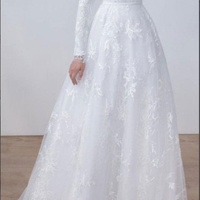 Noble white wedding dresses,lace wedding dresses,bridal dresses,99 - Thumbnail 4