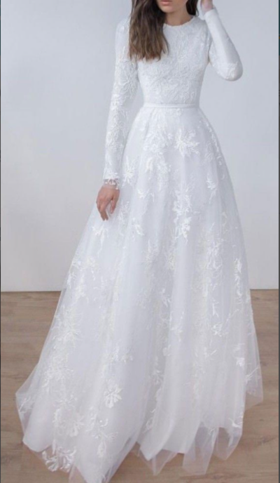 Noble White Wedding Dresses,Lace Wedding Dresses,Bridal Dresses,99