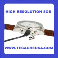 8GB White Spy Camera Watch with Leather Wristband  - Thumbnail 4