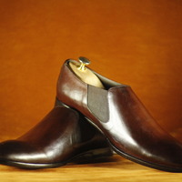 Handmade Men's Formal Shoes, Men's Cordovan Leather Oxford Shoes - Thumbnail 2