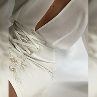 Fashion Slim Embroidered High Waist Bag Hip Skirt - Thumbnail 1