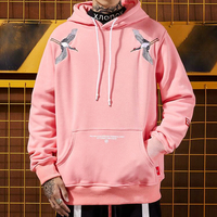 Harajuku Crane Hoodie Sweatshirt - Thumbnail 1