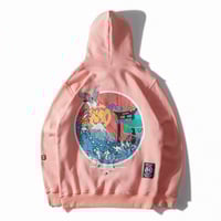 Harajuku Crane Hoodie Sweatshirt - Thumbnail 4