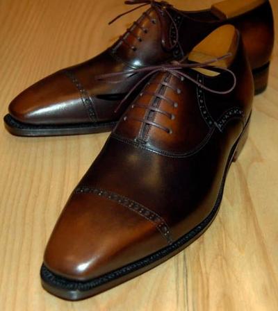 New Men Two Tone Captoe Shoes Available Handmaded