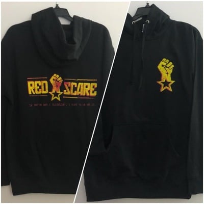 Red scare "blacklist" hoodie