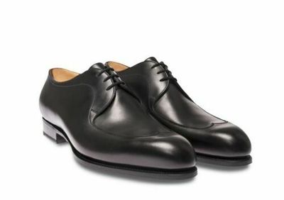 Men Black Leather Oxford Dress Shoes, Office wear leather shoes