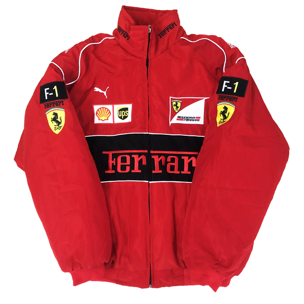 VINTAGE "FERRARI" F1 JACKET RED