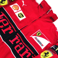 VINTAGE "FERRARI" F1 JACKET RED - Thumbnail 4
