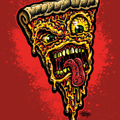Pizza face 18x24 high quality print - Thumbnail 2