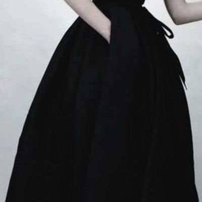 Customize sexy black prom dress charming pretty gown simple evening dress,o-neck party formal dress 2021 fashion show,838