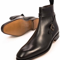 Captivating Chocolate Brown Comfortable Jodhpur Premium Leather Men Dress Boots - Thumbnail 4