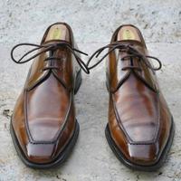 Elegant Leather Oxfords Lace Up Dress Handmade Quality Shoes - Thumbnail 1