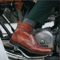 Classic Men leather boot, Handmade Boots for Men, Men boots, boots men, wingtip - Thumbnail 4
