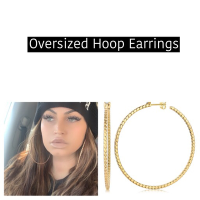 Oversized Hoop Earrings-TDE