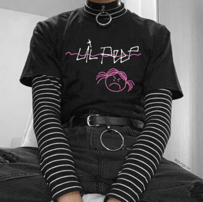 Free Shipping-LIL PEEP TEE