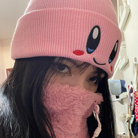 Cute cartoon sweet eyes knitted hat warm hat - Thumbnail 2