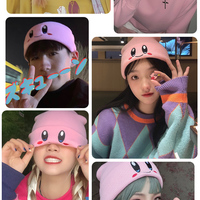 Cute cartoon sweet eyes knitted hat warm hat - Thumbnail 5