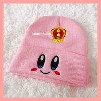 Cute cartoon sweet eyes knitted hat warm hat - Thumbnail 6